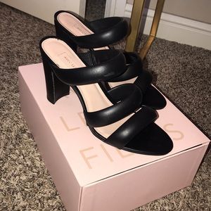 Black Strappy Heeled Sandal